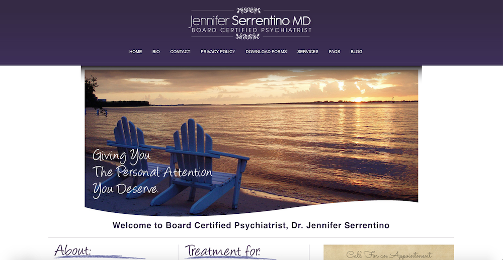 Jennifer Serrentino MD Launches A New Website
